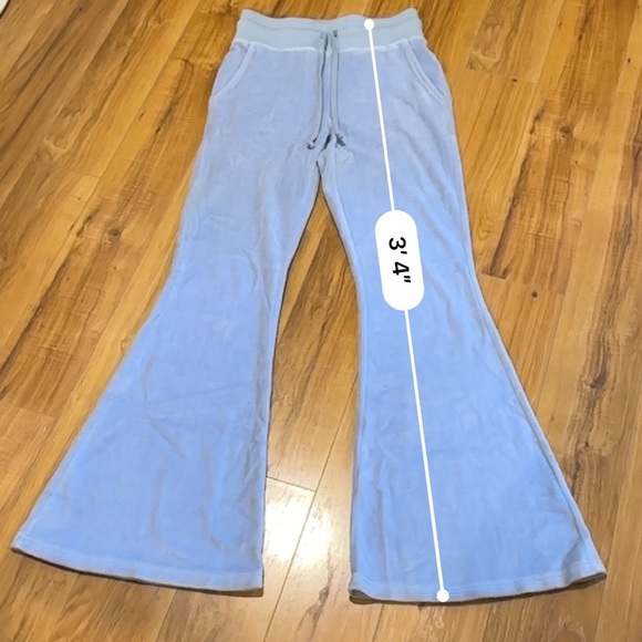 Aerie Kids Light Blue Flared Pants - Picture 4 of 6